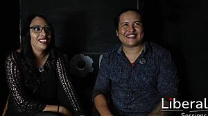 Skinny Latina Wife Fucked Hard by Husband in Front of Cuckold Spouse