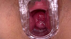 wanna see sara luvv's tight pussy stretched wide open by speculum up close?