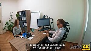 ever fucked all holes in the office like this flexible babe?