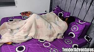 church bells ring while horny couple fucks sensually sunday morning