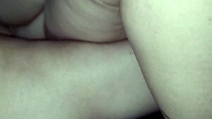 bbw wife fucks lover raw while cuckold films with fat tits bouncing