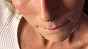 Married blonde wife sucks cock hungrily then takes doggy with winking asshole in themed motel