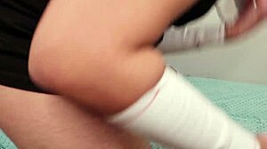 Arab Muslim Hijab Slut Shoves Huge Penis Deep In Her Tight Ass!