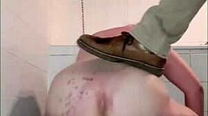 french slave housewife bound chained hard trained outdoor bdsm