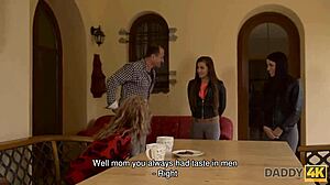 Daddy how do you relax fucking two dazzling teen 18+ bent over doggystyle!