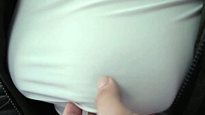 Korean Busty Girlfriend Roleplays Seductively in Black Stockings