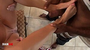 damn barbi's feet feel amazing wrapped around that huge black cock in lingerie