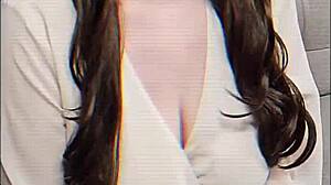 boss husband performance review unloads heavy cum face mess in office