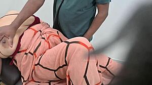 I check the indian lady patient thoroughly in clinic