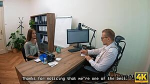 ever fucked all holes in the office like this flexible babe?