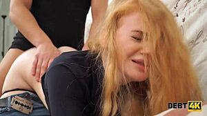 Debt4k russian shopaholic teen fucked rough by debt collector pov cuckold husband watches