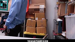 shoplifter penelope reed gets stripped and fucked hard