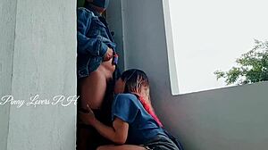 Yo, viral Pinay student bends for teacher creampie in cemetery!