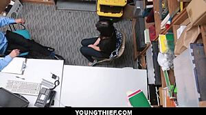 shoplifter penelope reed gets stripped and fucked hard