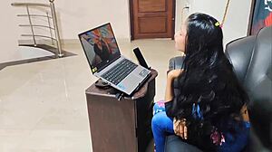 best sex ever neha sucks husbands friends dick after movie then rides him hard