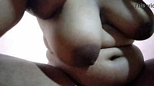 curvy indian girlfriend flaunts HUGE natural tits in amateur homemade debut