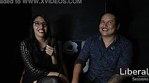 Skinny Latina Wife Fucked Hard by Husband in Front of Cuckold Spouse