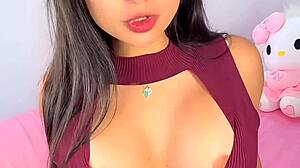 mean latina emanuelly raquel dirty talks while ignoring jerkoff