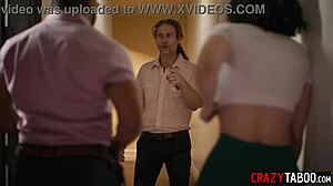 Quickie Explodes into Casey Calvert's Rough Gangbang Double Penetration!