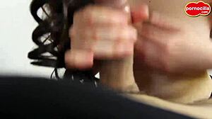 Teasing Brunette Girlfriend Secretly Sucks Cock For Friend In POV Facial