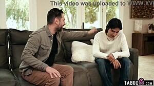 stepson and stepdad double penetrate mature stepmom post blindfold massage