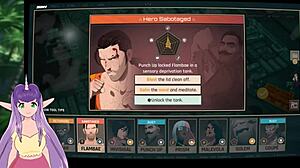 dispatch part 3 shows bodybuilder blondes in comic game action