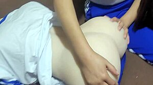 Students' Threesome After Class! Stepsis Tastes Candice Tantaly Fuck Doll Ass!