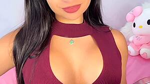 mean latina emanuelly raquel dirty talks while ignoring jerkoff