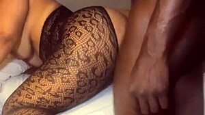 First fb dating hookup turns into rough ebony creampie pounding for this big ass milf