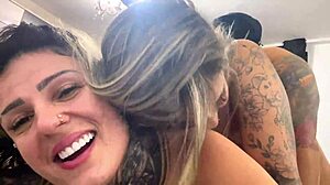 tanned emo girls threesome pussy pounding wet orgasms