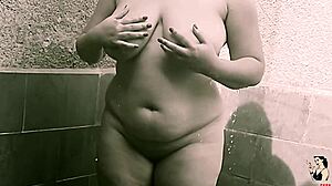 i wake up to lays lopes refreshing morning shower turning into solo masturbation bliss