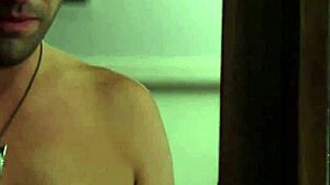 horny babes take turns blowing and riding that shared cock