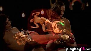 Wow, audrey royal's lingerie clings tight as she begs for that sensual massage!