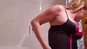 Sneaky Shower Prep Caught on Hidden Cam