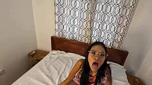 i finally got that hot cum load all over my glasses daddy