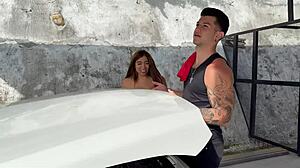 Why Beg for Cum on Face When Huge Cock Drills Big Tits Wet Pussy?