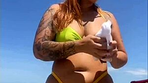 wanna see me flash big pussy and suck cocks on the beach?