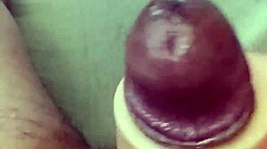 thick cock throbs wet in slow motion masturbation closeup