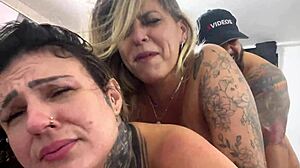 tanned emo girls threesome pussy pounding wet orgasms