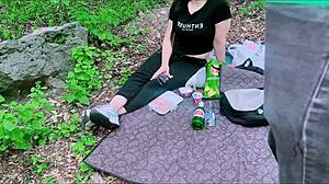 Pervert Stranger Fucks Camping Latina Outdoors!