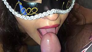 married brazilian cutie flashes her pussy at the square for stranger cock