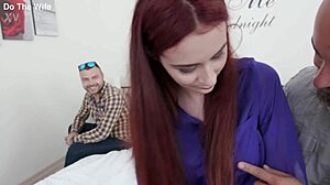 Hey watch this stranger fuck Scyley Jam creampie her pussy doggystyle before cuckold husband eyes