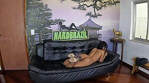 juicy indian latina teen Olyver's wet shaved pussy and small tits debut in backstage photoshoot party