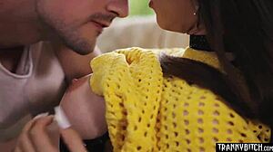 skinny shemale korra del rio bent over assfucked doggystyle deepthroat blowjob