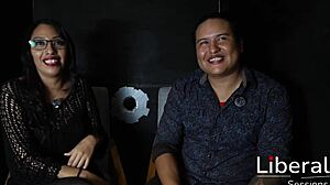 Skinny Latina Wife Fucked Hard by Husband in Front of Cuckold Spouse