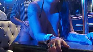 damn i got fucked hard right in the middle of this packed club voyeur style