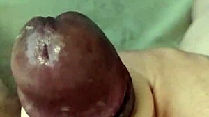 thick cock throbs wet in slow motion masturbation closeup