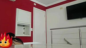 uma casada safada sucking my big black cock at the hotel after wedding?