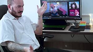 roman savant fucks ary abdul at work then creampies by accident