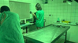 Bound brunette milf submits to dominatrix april's intense fisting and humiliating licks